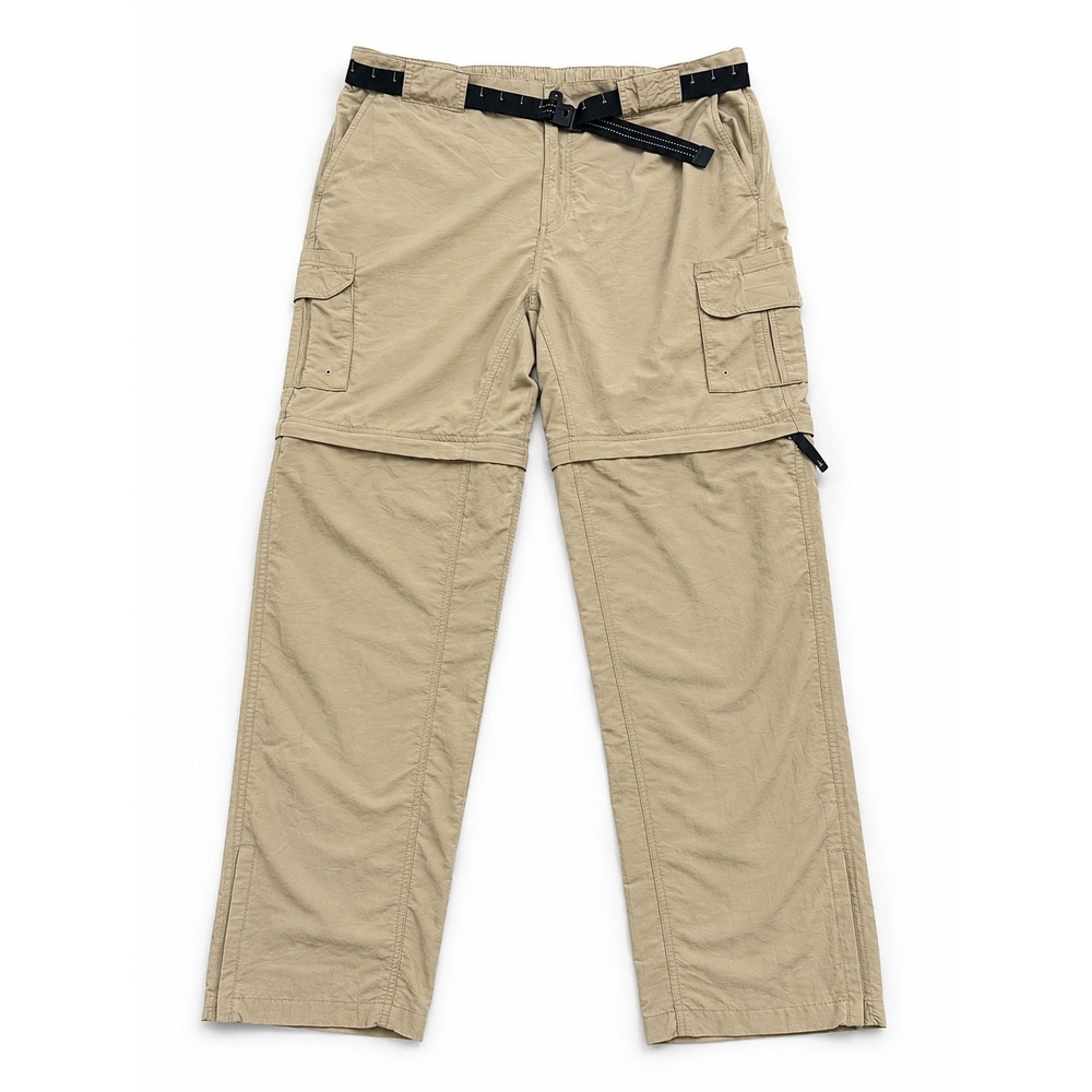Magellan Outdoors Mens Convertible Zip Off Cargo Pants Khaki Tan Hiking‎ 36